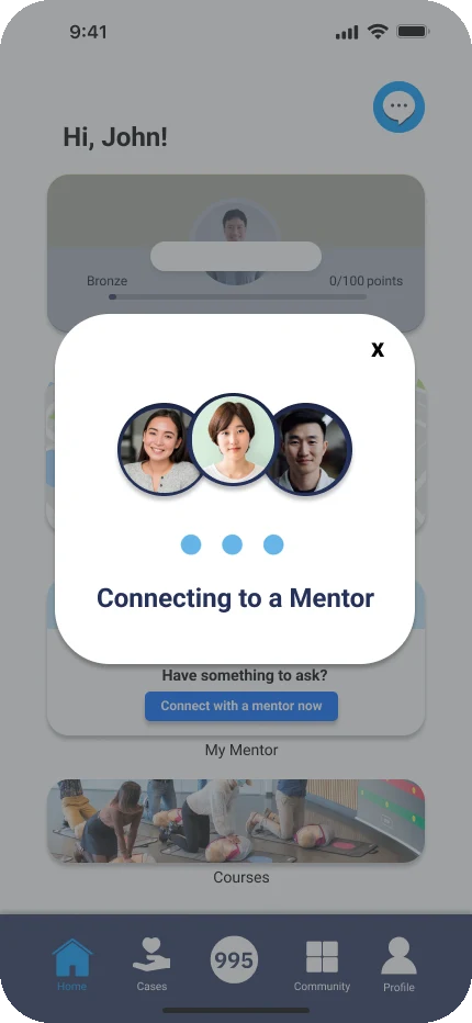 Connecting to a mentor